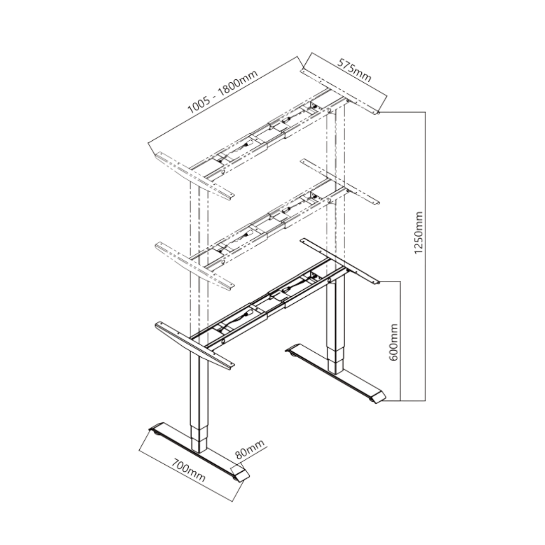 Ark Desk Elite - Premium Dual Motor Standing Desk - Ark Ergonomics