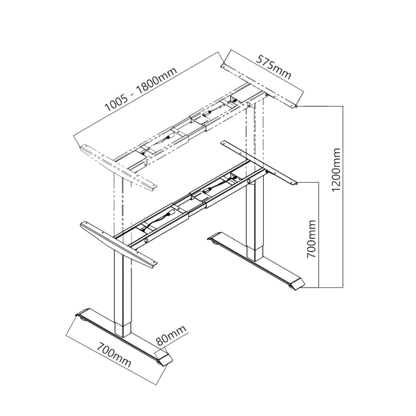 Ark Desk Pro - Executive Dual Motor Standing Desk - Ark Ergonomics